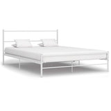 vidaXL Bedframe metaal grijs 180x200 cm