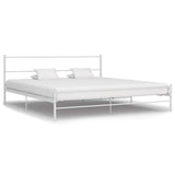 vidaXL Bedframe metaal grijs 180x200 cm