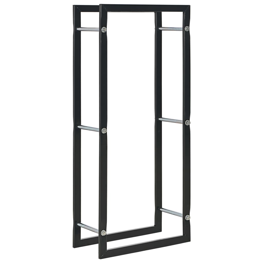 vidaXL Haardhoutrek 50x20x150 cm staal zwart