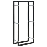 vidaXL Haardhoutrek 50x20x150 cm staal zwart