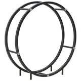 vidaXL Haardhoutrek 50x20x150 cm staal zwart