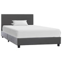 vidaXL Bedframe kunstleer wit 90x200 cm