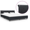 vidaXL Bedframe kunstleer wit 90x200 cm