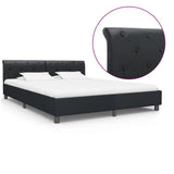 vidaXL Faux Leather Bed Frame White 90x200 cm