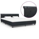 vidaXL Faux Leather Bed Frame White 90x200 cm