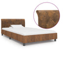 vidaXL Bedframe kunstleer wit 90x200 cm