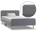 vidaXL Bedframe jute donkergrijs 90x200 cm
