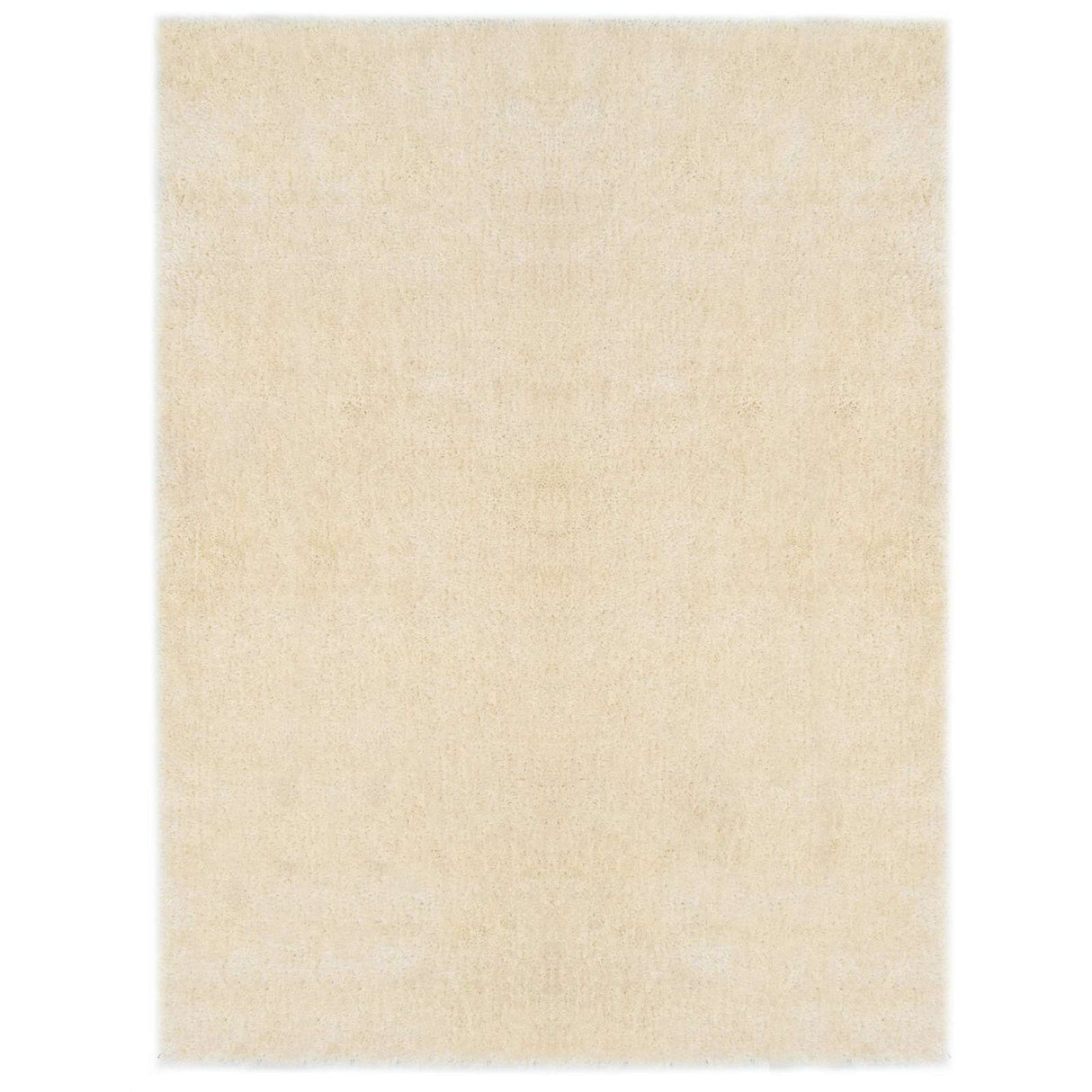 vidaXL Shaggy Gebiedsdeken Crème 120 x 160 cm Polyetheen