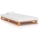 vidaXL Bedframe pallet massief grenenhout 90x200 cm