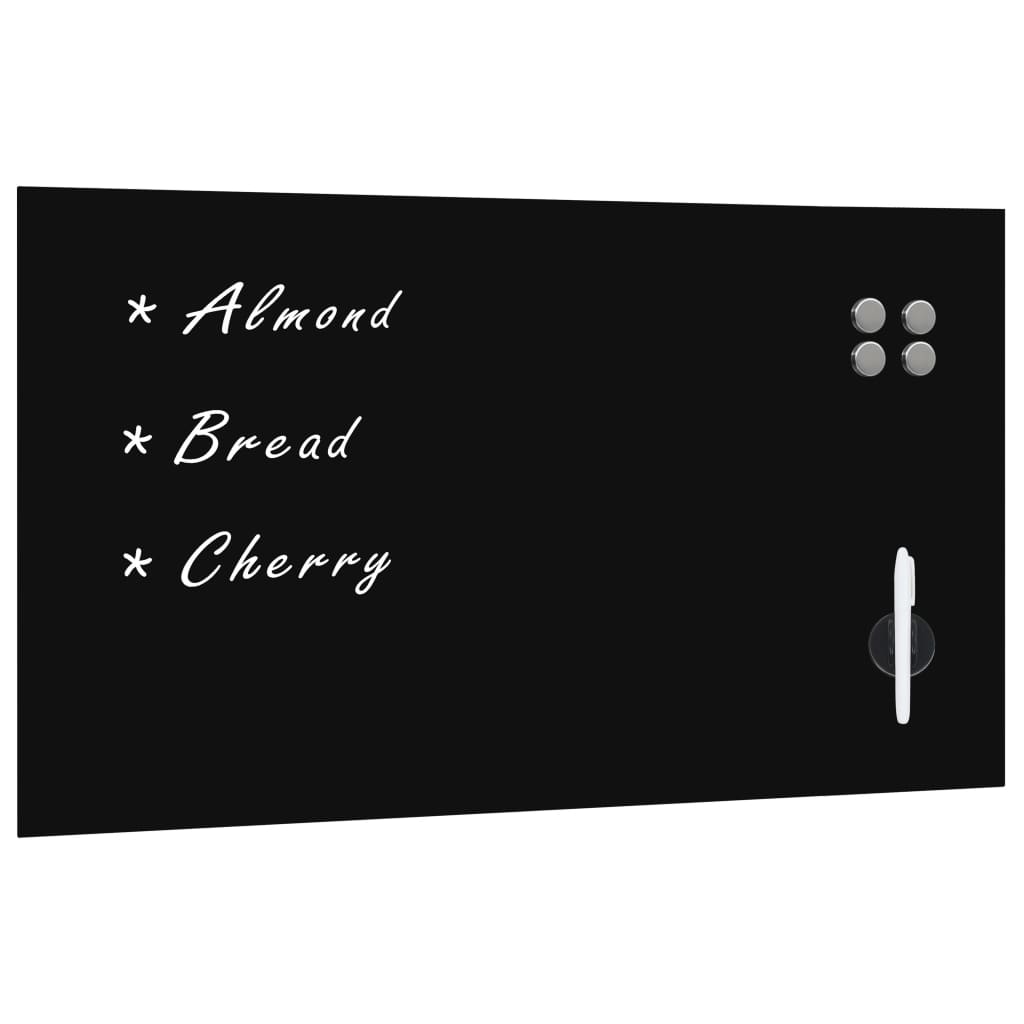 vidaXL Magneetbord voor aan de wand 40x40 cm glas