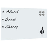 vidaXL Magneetbord voor aan de wand 40x40 cm glas
