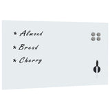 vidaXL Magneetbord voor aan de wand 40x40 cm glas