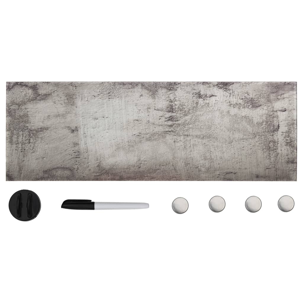 vidaXL Magnetic Board Wall-Mounted 50x30 cm Glass