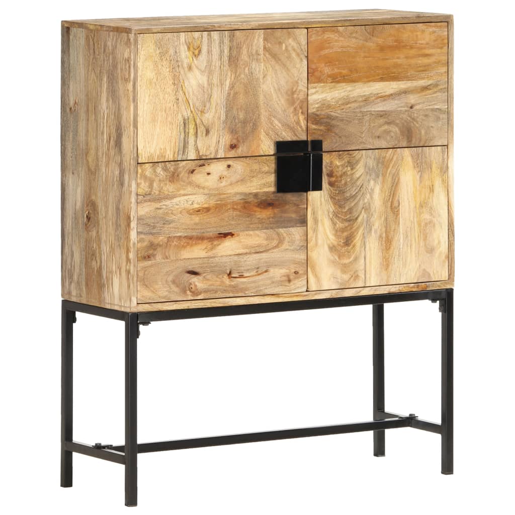 vidaXL Hoge kast 80x30x100 cm massief mangohout