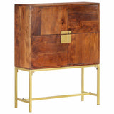 vidaXL Hoge kast 80x30x100 cm massief mangohout