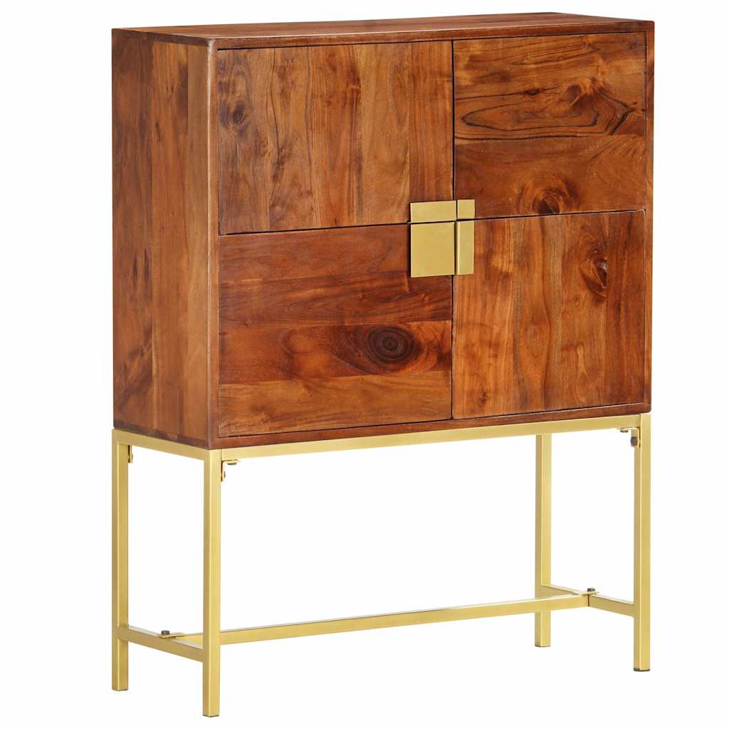 vidaXL Hoge kast 80x30x100 cm massief mangohout