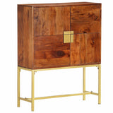 vidaXL Hoge kast 80x30x100 cm massief mangohout