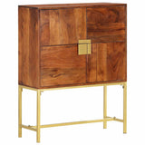 vidaXL Hoge kast 80x30x100 cm massief mangohout