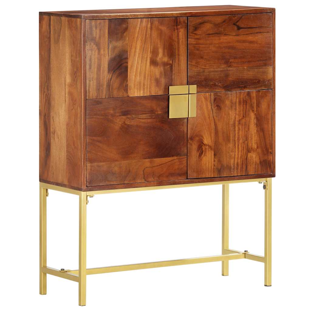 vidaXL Hoge kast 80x30x100 cm massief mangohout