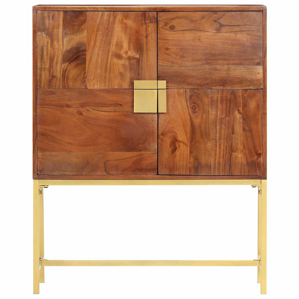 vidaXL Hoge kast 80x30x100 cm massief mangohout