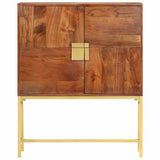 vidaXL Hoge kast 80x30x100 cm massief mangohout