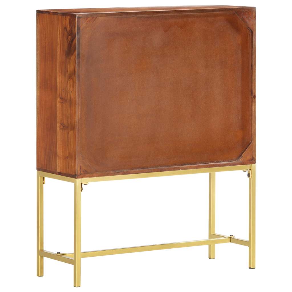 vidaXL Hoge kast 80x30x100 cm massief mangohout