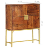 vidaXL Hoge kast 80x30x100 cm massief mangohout
