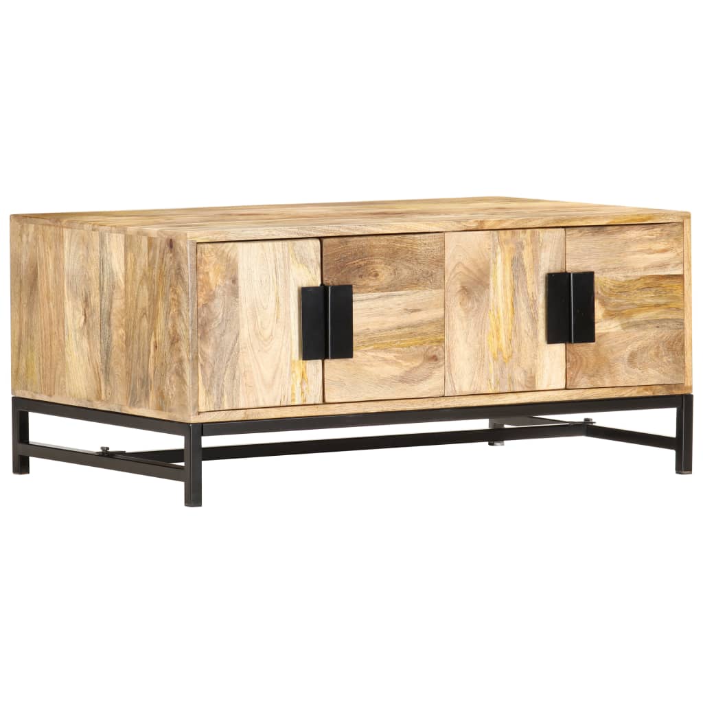 vidaXL Salontafel 90x55x40 cm massief mangohout