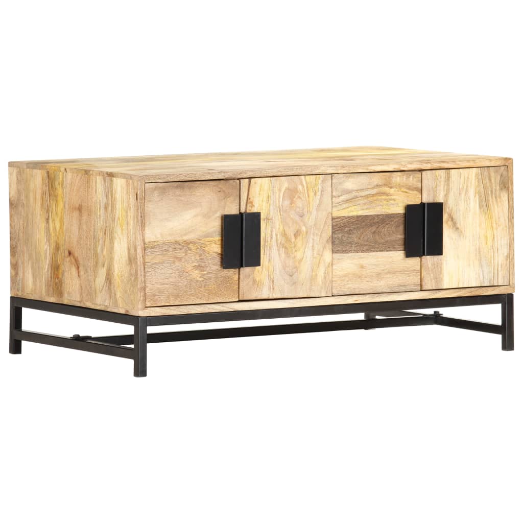 vidaXL Salontafel 90x55x40 cm massief mangohout