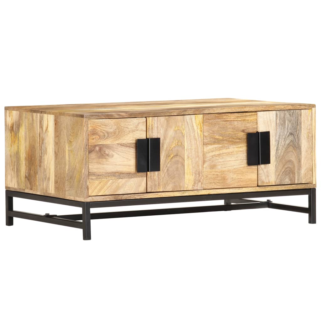 vidaXL Salontafel 90x55x40 cm massief mangohout