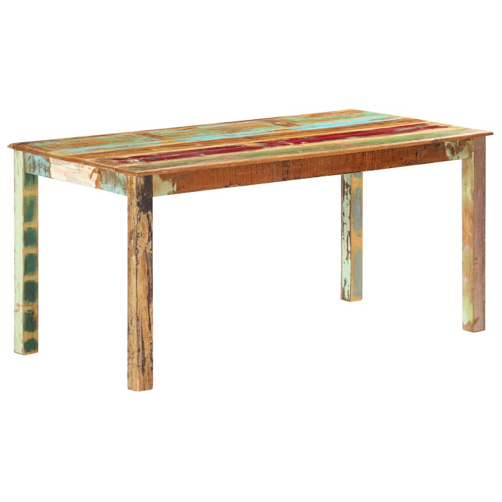 vidaXL Eettafel 140x70x76 cm massief gerecycled hout