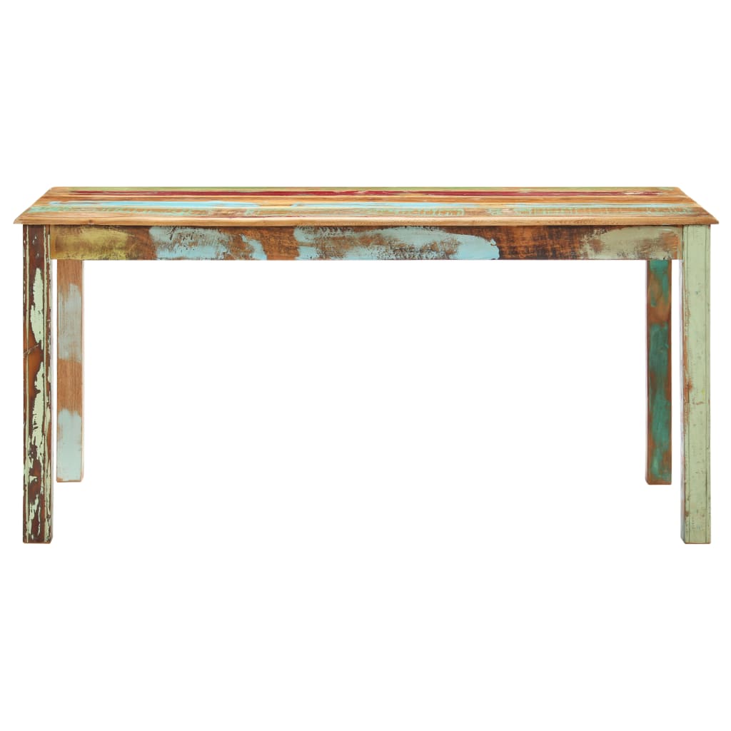 vidaXL Eettafel 140x70x76 cm massief gerecycled hout
