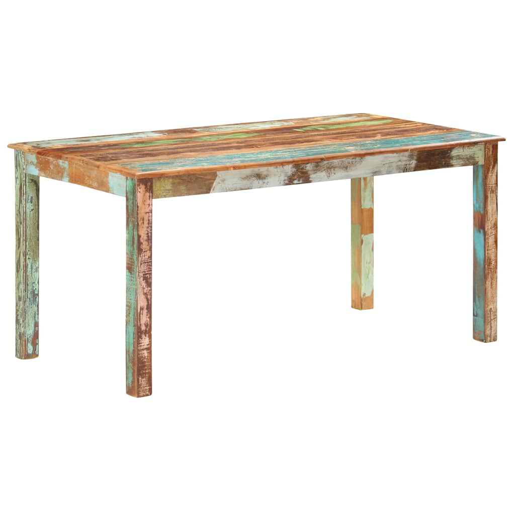 vidaXL Eettafel 140x70x76 cm massief gerecycled hout