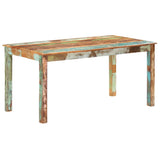 vidaXL Eettafel 140x70x76 cm massief gerecycled hout