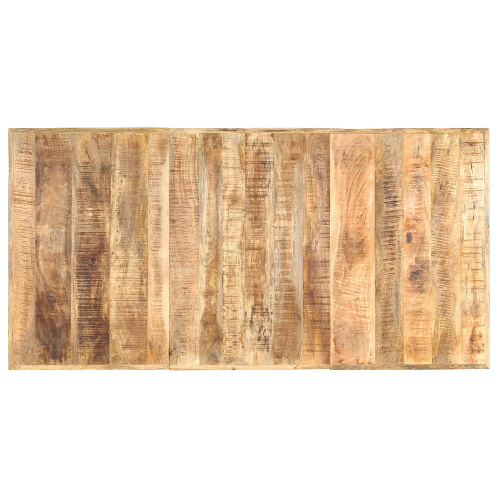 vidaXL Eettafel 180x90x76 cm massief ruw mangohout