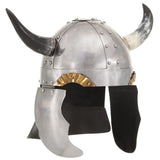 vidaXL Spiked Helmet Germanic replica LARP steel black