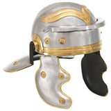vidaXL Spiked Helmet Germanic replica LARP steel black