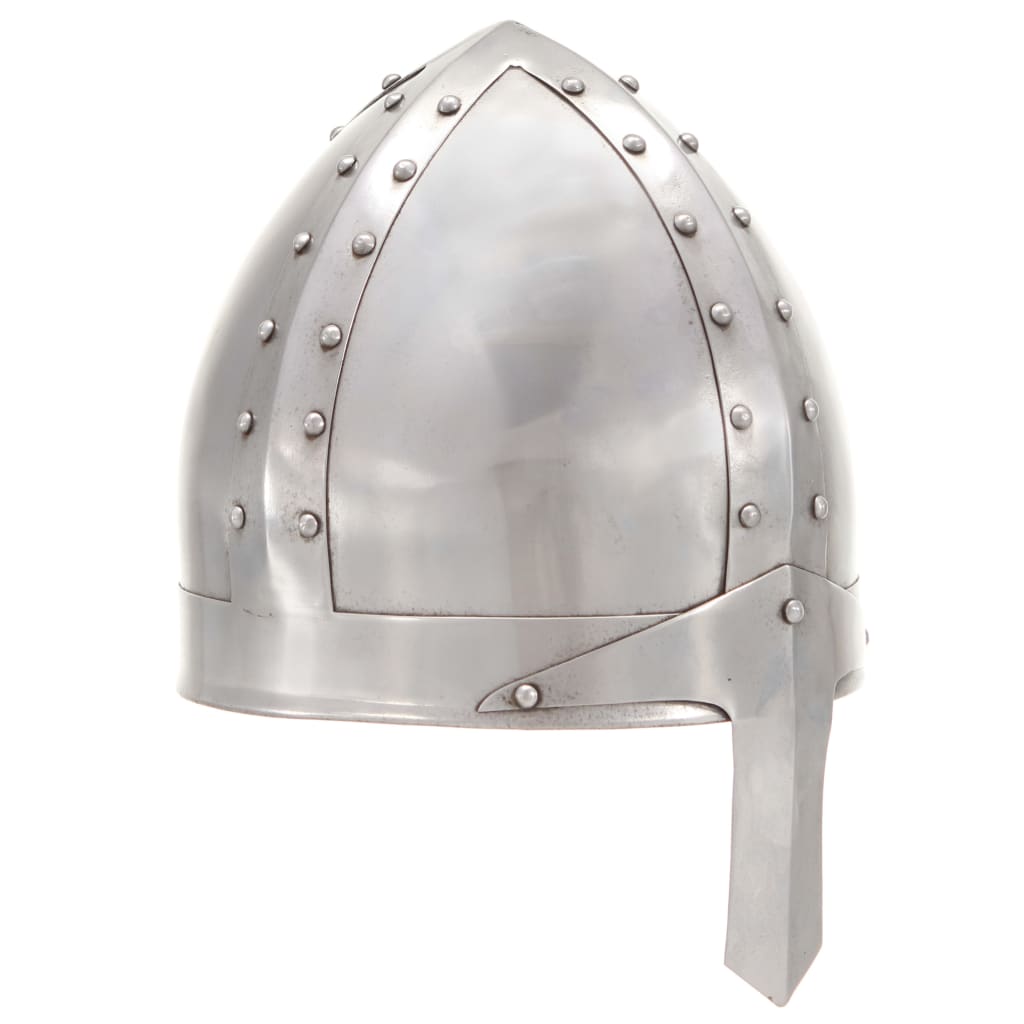 vidaXL Spiked Helmet Germanic replica LARP steel black