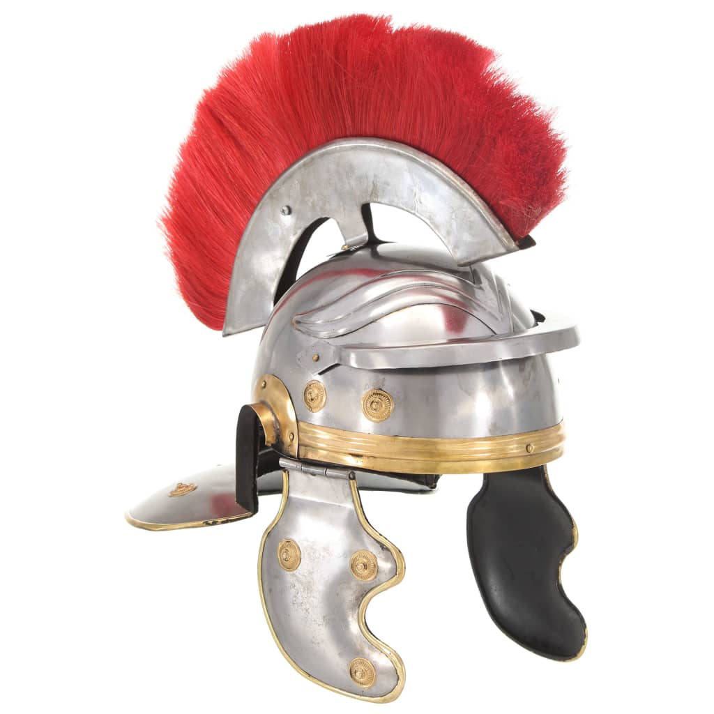 vidaXL Spiked Helmet Germanic replica LARP steel black