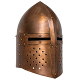 vidaXL Spiked Helmet Germanic replica LARP steel black