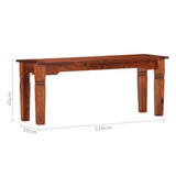 vidaXL Bank 110 cm massief acaciahout