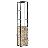vidaXL Haardhoutrek 50x20x150 cm staal zwart