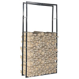 vidaXL Haardhoutrek 50x20x150 cm staal zwart