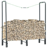vidaXL Haardhoutrek 50x20x150 cm staal zwart