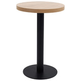 vidaXL Table de bistro 40 cm MDF brun clair