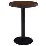 vidaXL Table de bistro 40 cm MDF brun clair