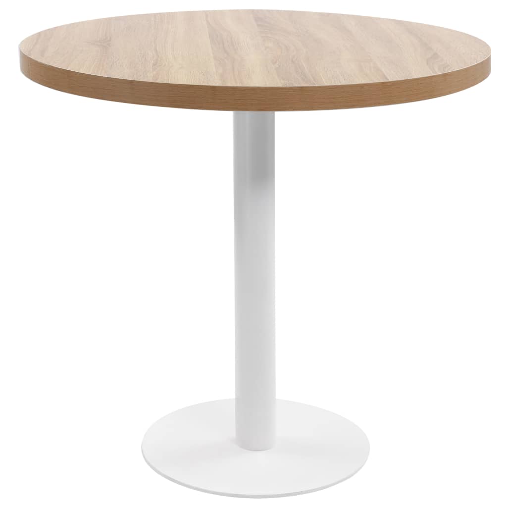 vidaXL Table de bistro 40 cm MDF brun clair