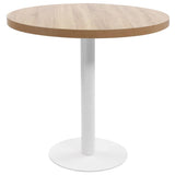 vidaXL Table de bistro 40 cm MDF brun clair