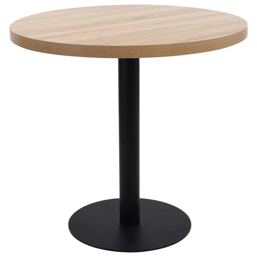 vidaXL Table de bistro 40 cm MDF brun clair