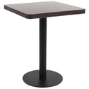 vidaXL Bistro Table 50x50 cm MDF Light Brown